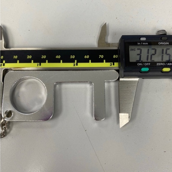 Stainless Steel Door Opener Keychain - Picture 8 of 8